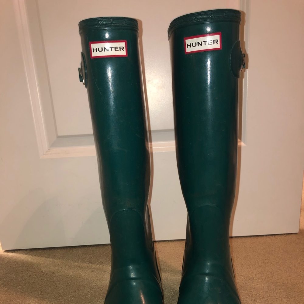 Tall Hunter Boots,Teal